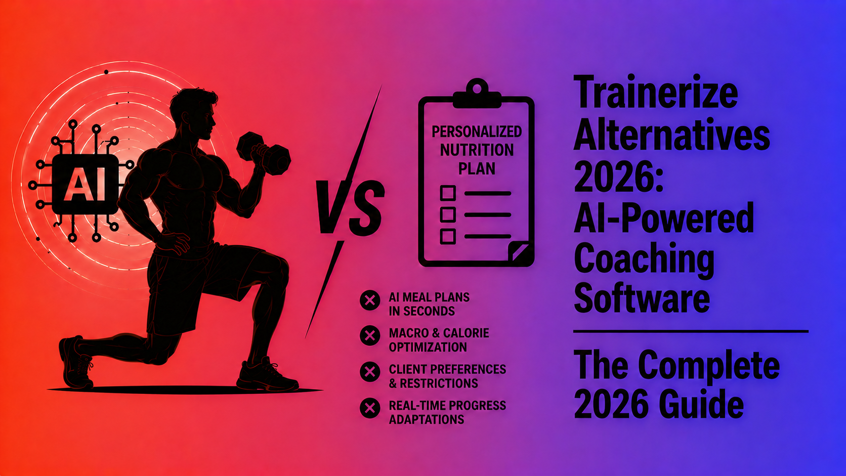 Best Trainerize Alternatives in 2026 Best Trainerize alternatives and competitors for personal trainers featuring AI-powered coaching platforms in 2026.
