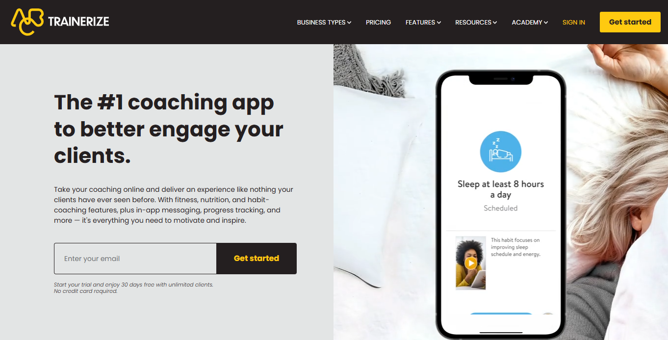 app for personal trainers Trainerize