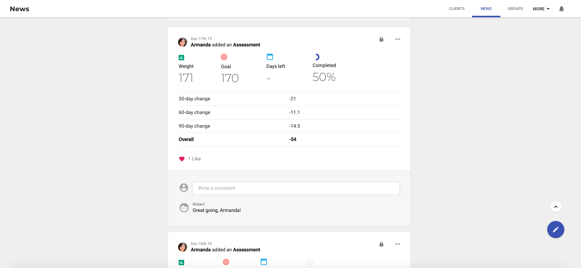 Assessment and Goal Tracking
