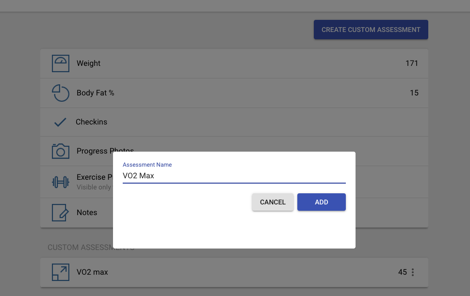 Assessment and Goal Tracking