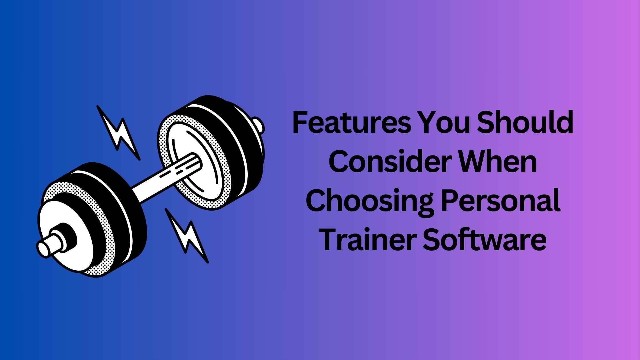 Personal Trainer Software