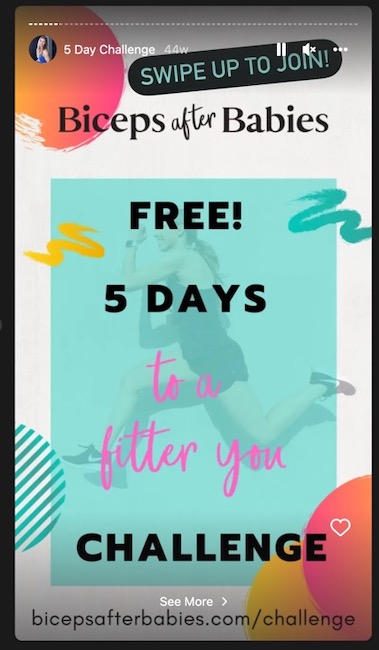 Fitness Instagram Story Idea 5