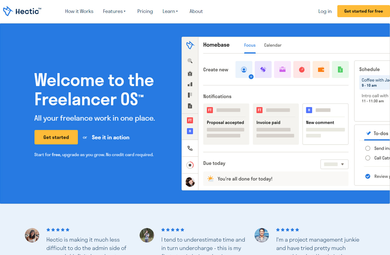 Hectic - Personal Trainer Accounting Software